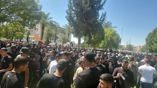 הפגנה של המגזר הבדואי בבאר שבע