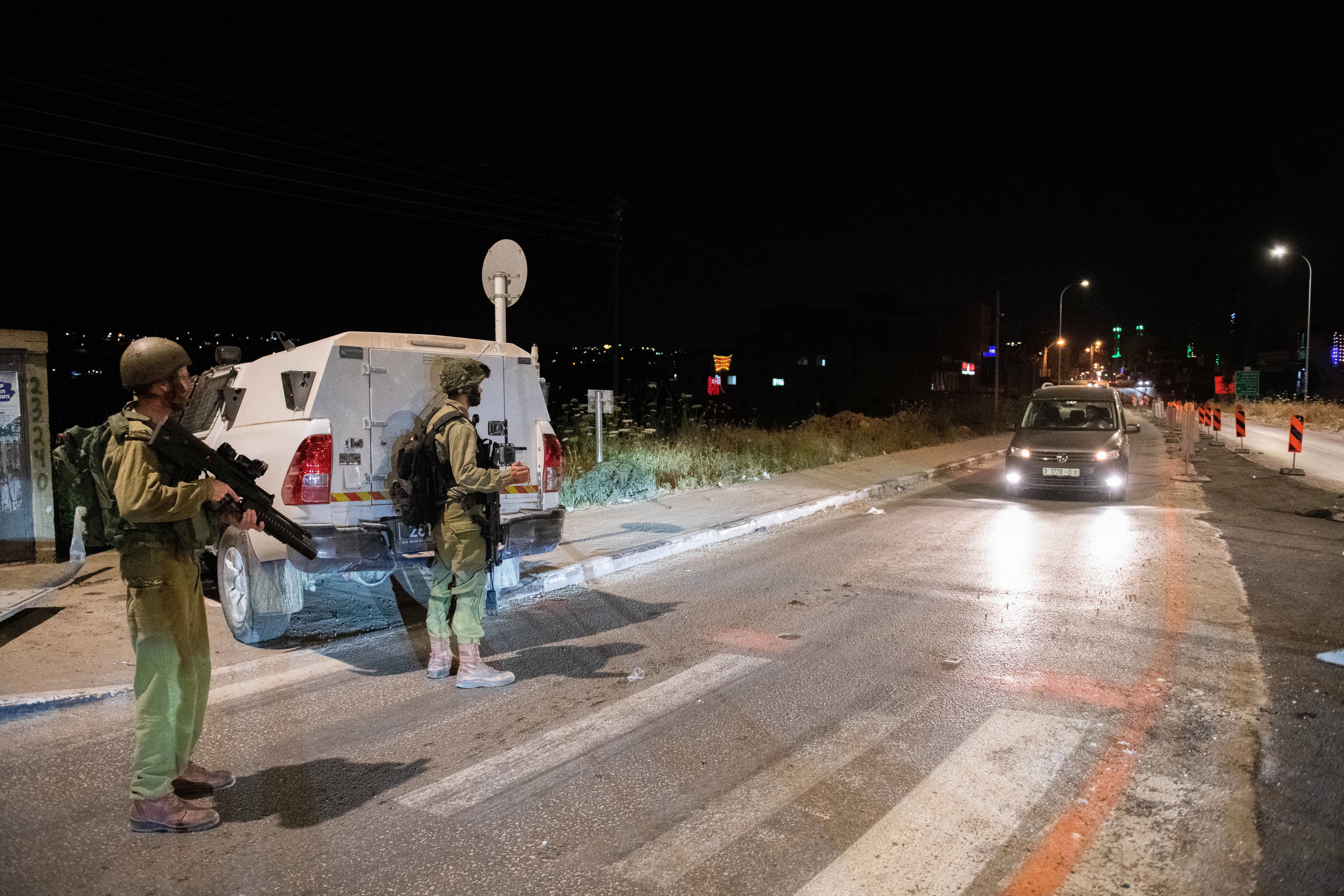 כוחות צה"ל בצומת תפוח