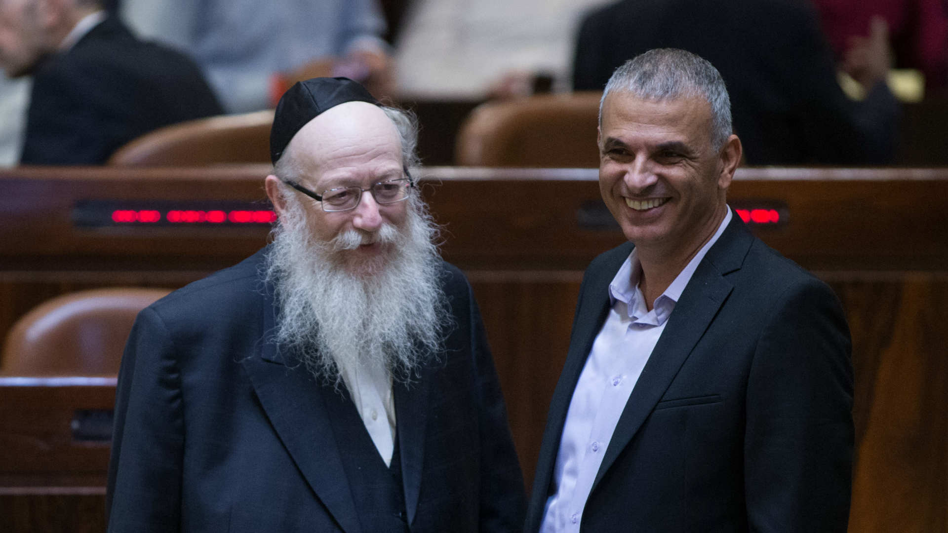שר האוצר, משה כחלון, ושר הבריאות, יעקב ליצמן