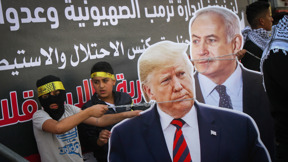 הפגנה נגד טראמפ ונתניהו בנבולוס שבאיו"ש