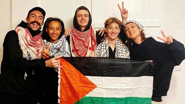 פעילים מקבוצת "פלסטין אקשן"