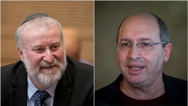 אבי ניסנקורן שר המשפטים ואביחי מנדלבליט היועץ המשפטי לממשלה