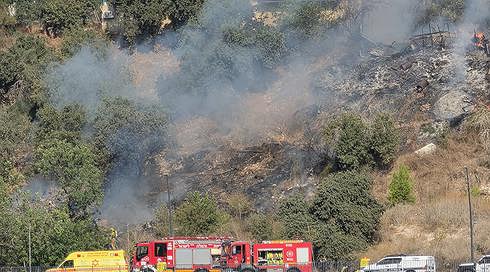 מטוס קל התרסק ליד כפר קרע, כוחות ההצלה מחלצים גבר מחוסר הכרה