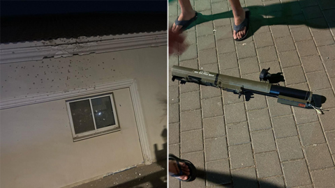 טיל לאו שנורה לעבר בית בקריית אתא