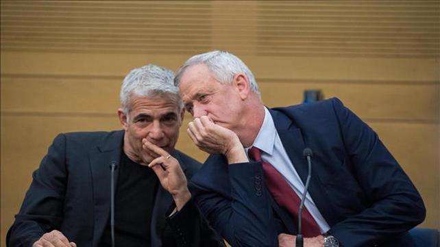 ראשי מפלגת כחול לבן, בני גנץ ויאיר לפיד