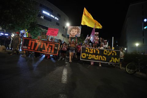 הפגנה למען השבת החטופים בירושלים