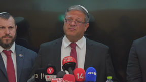 השר לביטחון לאומי איתמר בן גביר בהצהרה לתקשורת