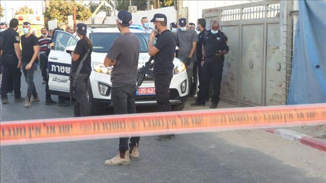 זירת האירוע שבו נורה למוות בן 35 באתר בנייה בלוד 13.09.20