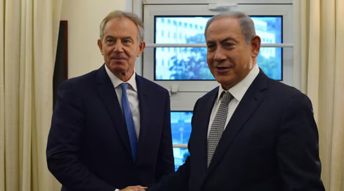 סוגיית "היום שאחרי": הפגישה החשאית של נתניהו עם טוני בלייר