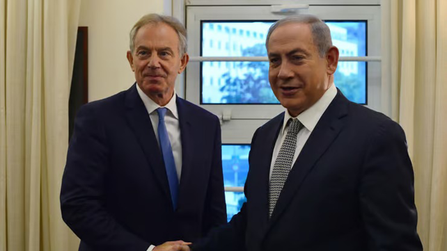 טוני בלייר ובנימין נתניהו בשנת 2016