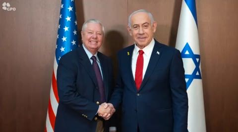 נתניהו בפגישה עם גראה בלשכת רה