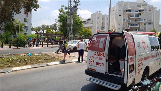 זירת התאונה בקריית גת, 03.08.2019