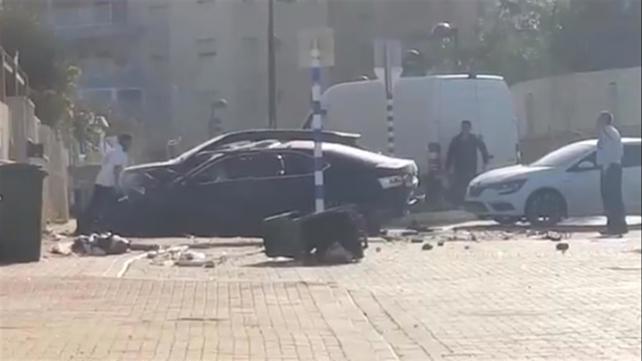 פיצוץ רכב באשקלון