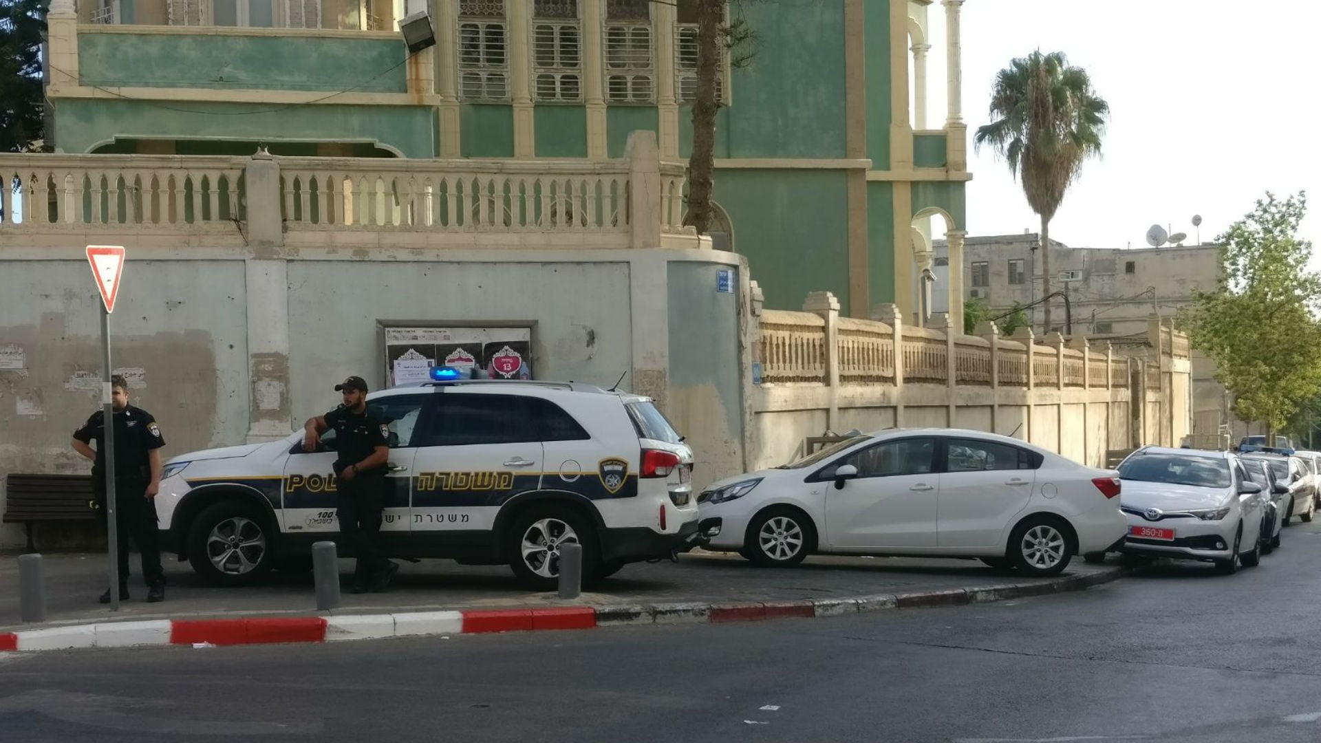 זירת המרדף המשטרתי (צילום: דוברות המשטרה)