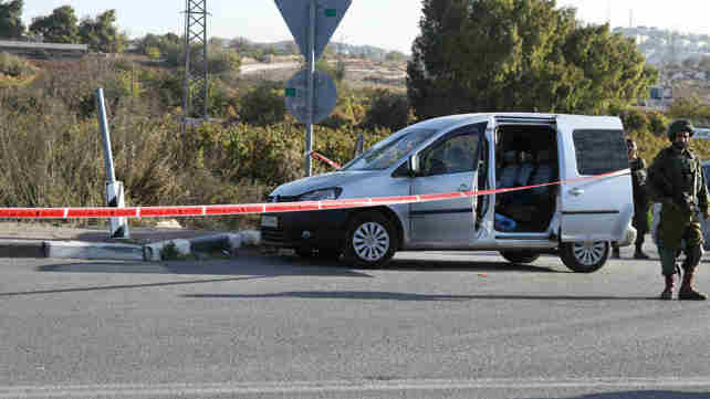 זירת הפיגוע בגוש עציון, הבוקר
