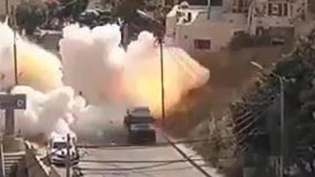 פיצוץ מטען על רכב של צה"ל בזמן פעילות בשכם 09.05.23