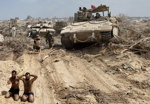 מחבלים נכנעים ברצועה