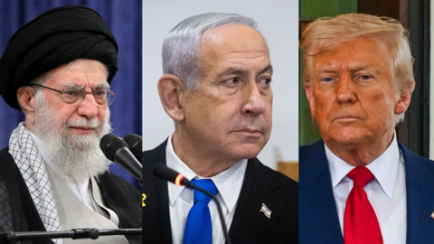 הנשיא טראמפ, ראש הממשלה נתניהו והמנהיג העליון חמינאי