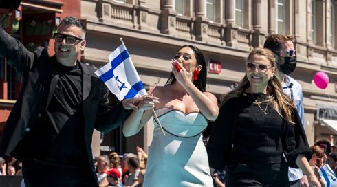 לעיני יובל רפאל: דגלי פלסטין באירוע פתיחת האירוויזיון בבזל