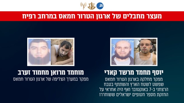 מחבלי חמאס שנכנעו ונעצרו בשאבורה