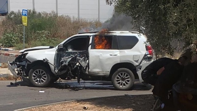 פיצוץ רכב רמלה 11.08
