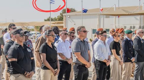 באופן חריג: דגל ישראל התנוסס בטקס בחצי האי סיני