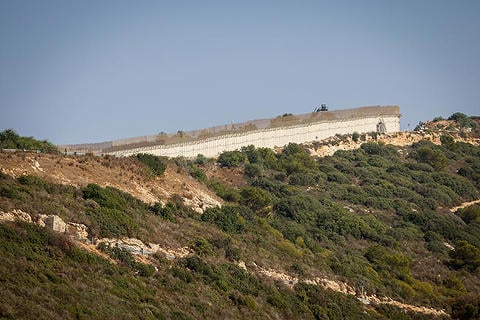 גבול לבנון באזור ראש הנקרה