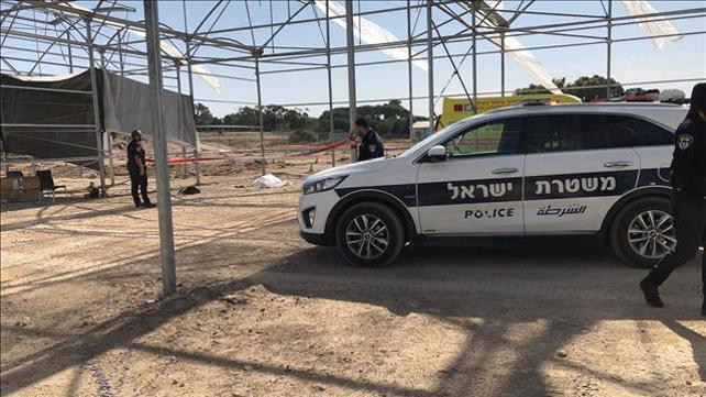 פועל נהרג מנפילה מחממה בשדות ים, נובמבר 2019