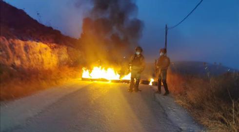 עשרות מתנחלים התפרעו סמוך ליצהר - שני לוחמי מג"ב נפצעו קל