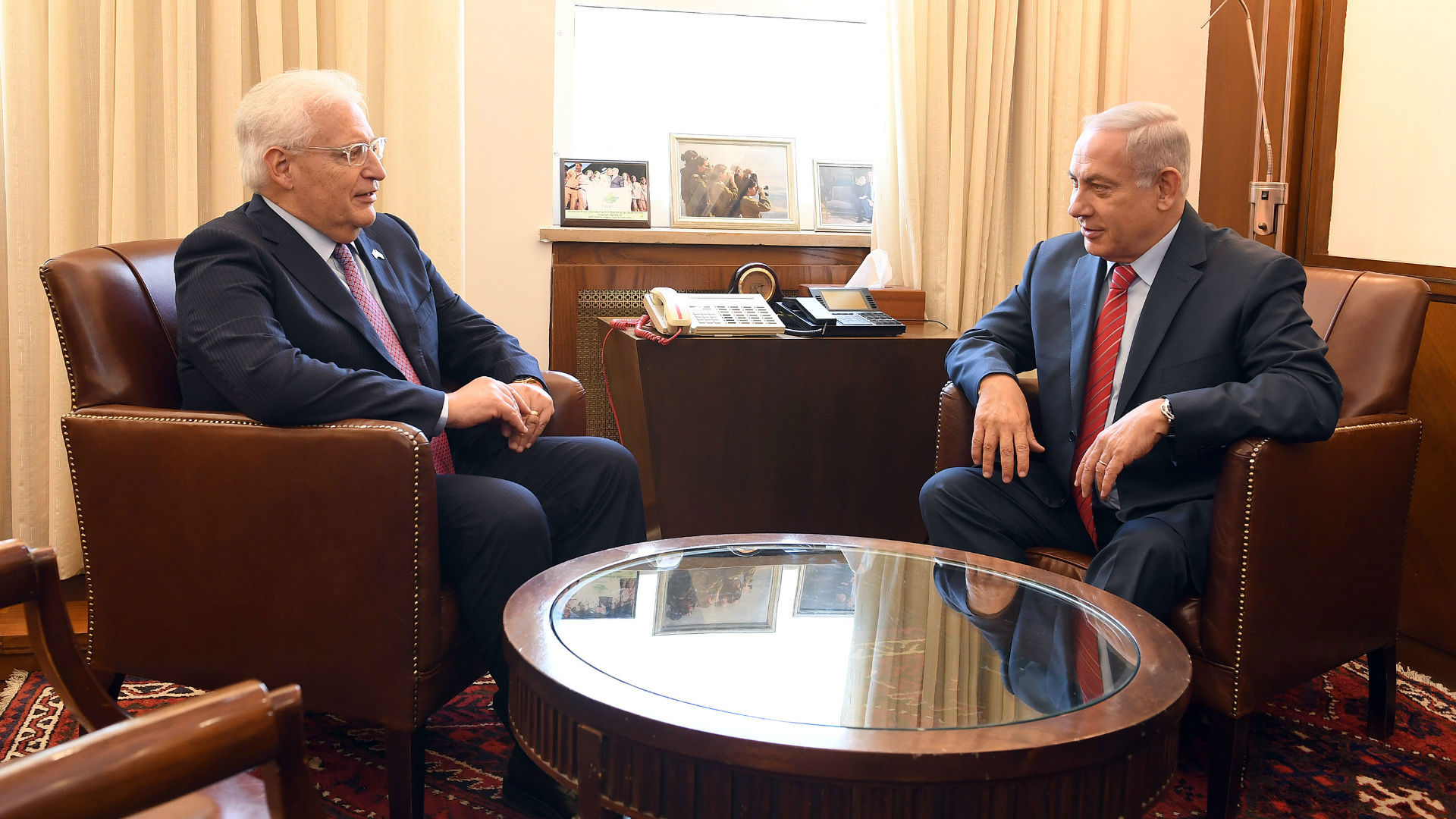 רה"מ נתניהו עם השגריר האמריקני דיוויד פרידמן