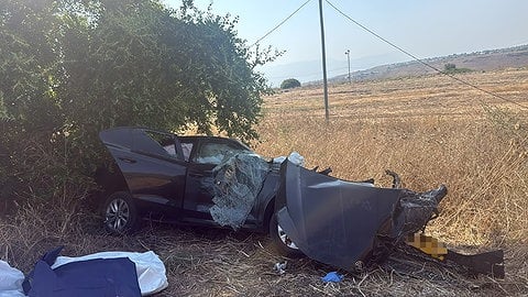 זירת התאונה בכביש 98 ברמת הגולן, היום