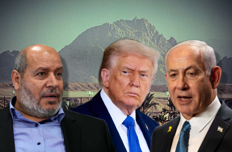 השיחות בשארם א-שייח': בנימין נתניהו, דונלד טראמפ וח'ליל אל-חיה