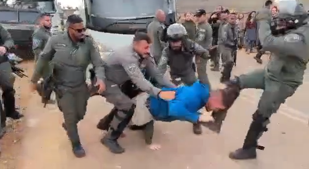 אלימות משטרתית כלפי תושב יהודה ושומרון