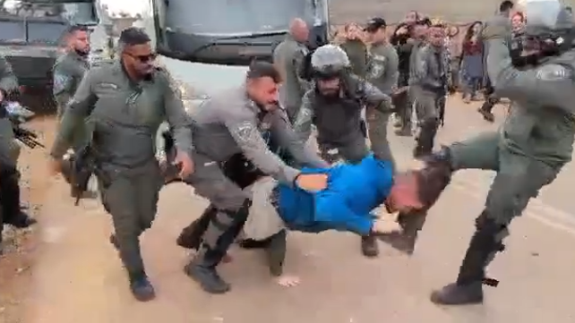 אלימות משטרתית כלפי תושב יהודה ושומרון