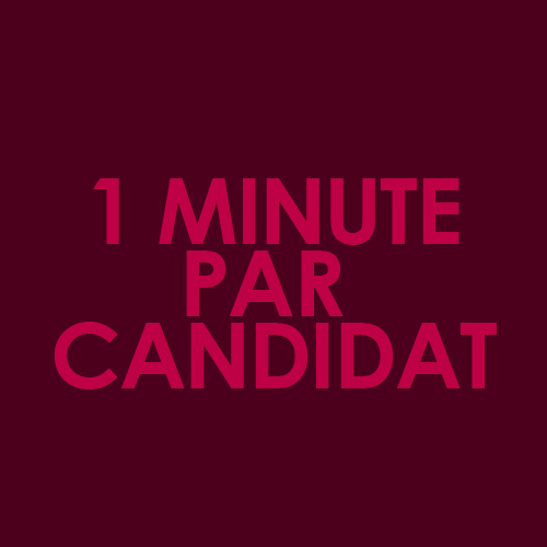 Une minute par candidat
