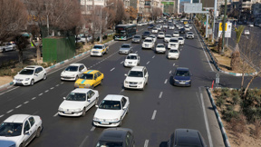 כביש במרכז טהראן, בירת איראן 