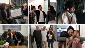 المخطوفون الستة في أحضان عائلاتهم