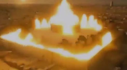 הערכה בישראל: גורמים זרים אחראים להפצת סרטון שריפת אל אקצא