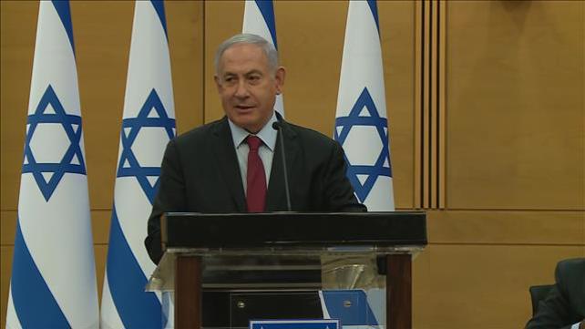 נתניהו בישיבת סיעת הליכוד 21.06