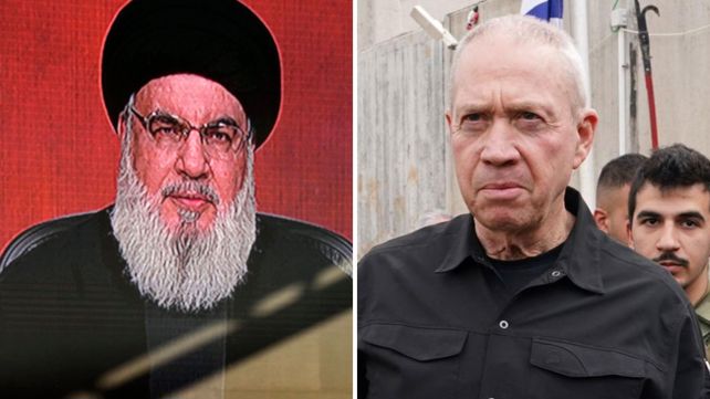 חסן נסראללה, יואב גלנט