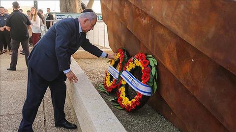נתניהו בטקס האזכרה לחללי האלטלנה, 2018
