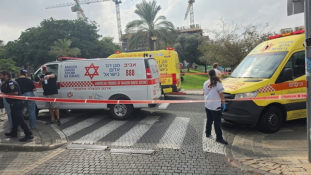 זירת ירי בתל אביב