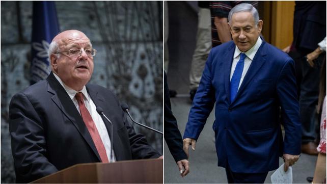 בנימין נתניהו והשופט חנן מלצר 