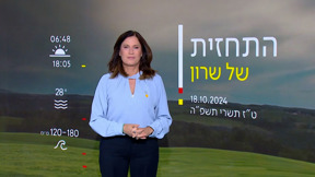 התחזית | 18.10.24: ירידה קלה במידות החום