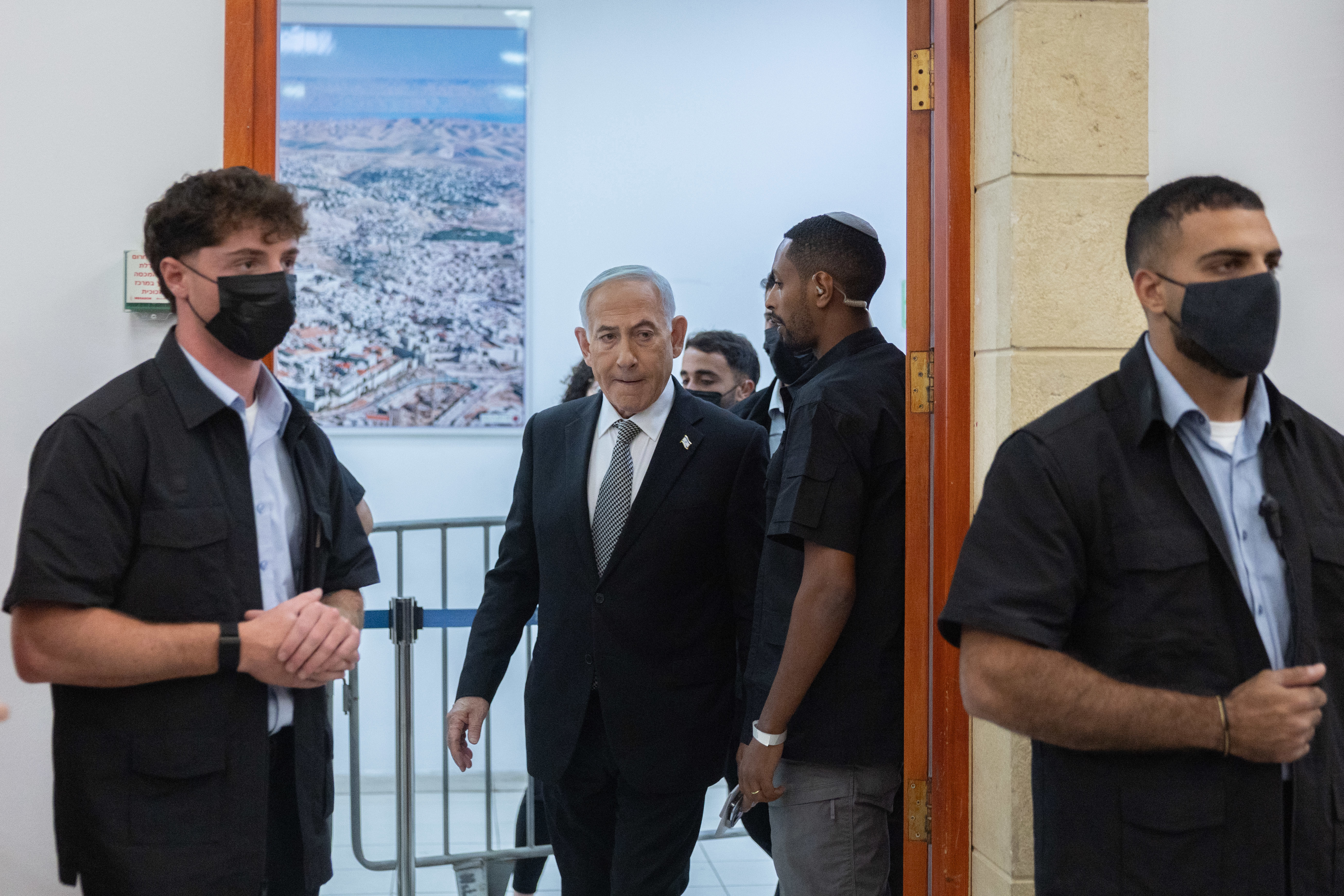 ראש הממשלה בנימין נתניהו בבית המשפט המחוזי בירושלים, 29 ביוני 2026