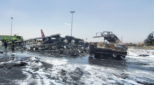 חיל האוויר תקף בנמל התעופה הבין-לאומי בצנעא: "הושמד המטוס האחרון בשימוש"