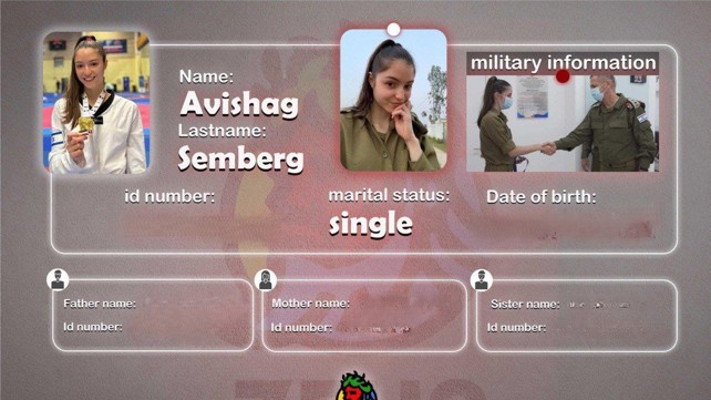 פרטים איישים של הספורטאית אבישג סמברג שדלפו