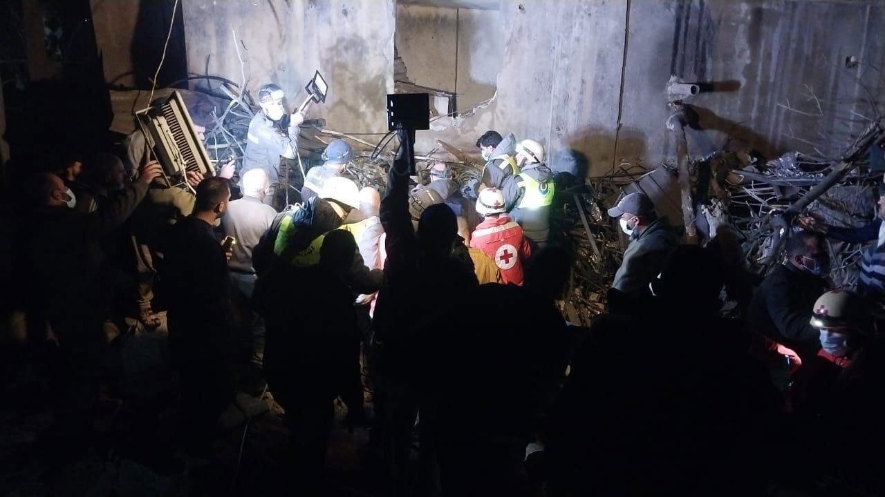 הריסות מתקיפת צה"ל בכפר אל-הבאריה בדרום לבנון 