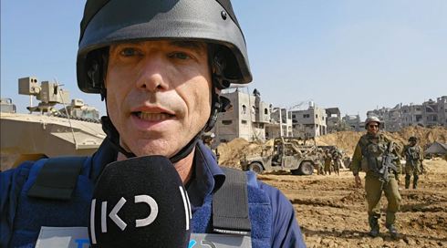הצצה נדירה: רועי שרון עם הכוחות בעומק עזה