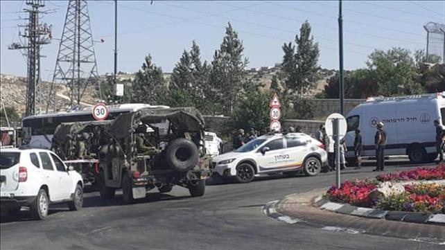 זירת הפיגוע בקריית ארבע 19.05